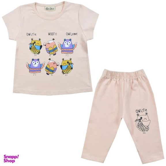 ست تیشرت و شلوارک دخترانه نیروان (Nirvaan) مدل 2149 -2