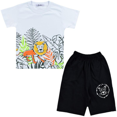 ست تیشرت و شلوارک پسرانه نیروان (Nirvaan) مدل 2136