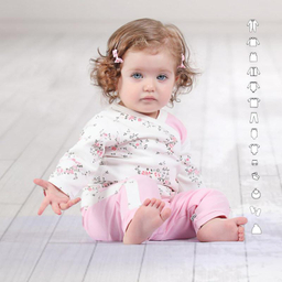 ست شومیز و شلوار نوزادی پوشیران (Pooshiran) مدل گل کاغذی کد 730