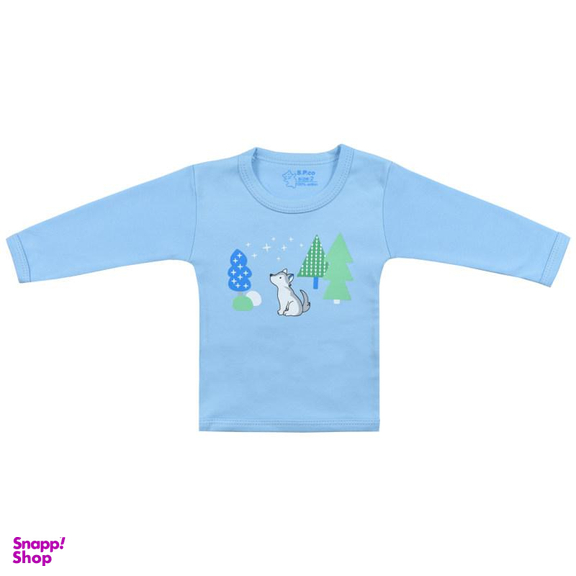 تیشرت آستین بلند نوزادی اسپیکو (Spico) مدل کاج کد 2