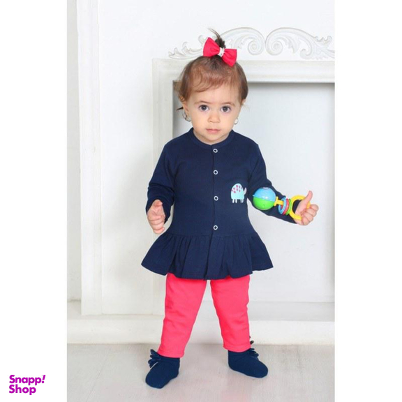 شومیز آستین بلند نوزادی بی بی وان (Baby One) مدل لاک پشت