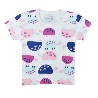 تیشرت آستین کوتاه نوزادی بی بی وان (Baby One) مدل لاک پشت