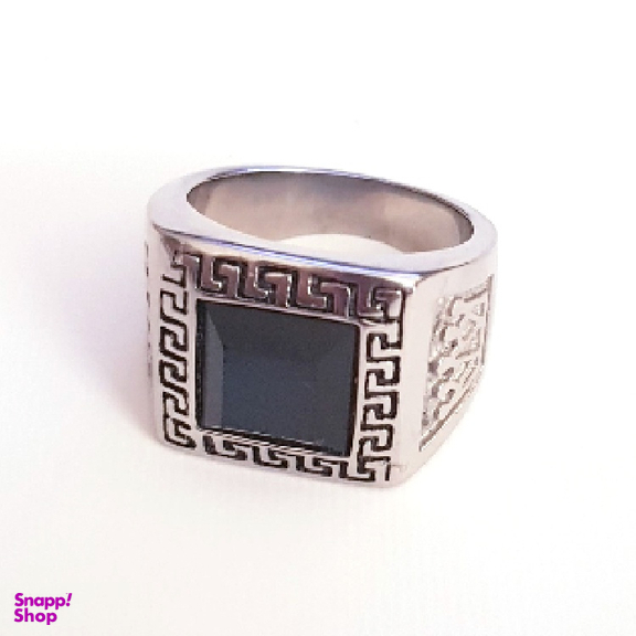 انگشتر مردانه مدل انیکس تاج رنگ مشکی