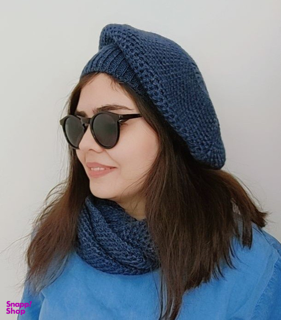 ست کلاه و شال مدل فرانسوی