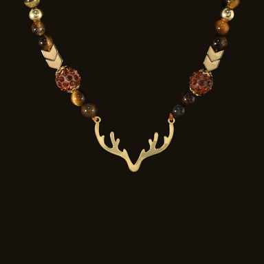 گردنبند طلا 18 عیار زنانه سانا گالری مدل گوزن کد D9662