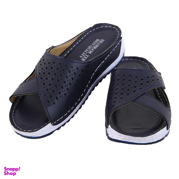 دمپایی زنانه شهرام طب (ShahramTeb) مدل 1027 رنگ سرمه ای تیره