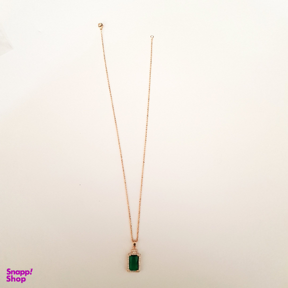 نیم ست زنانه وای اس ایکس (YSX) مدل سواروسکی سبز طلایی