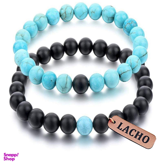 دستبند زنانه لاچو (Lacho) مدل فیروزه کد N-F22 مجموعه 2 عددی