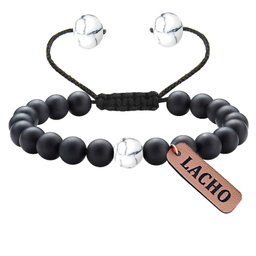 دستبند زنانه لاچو (Lacho) طرح سنگ هایولایت کد B-3