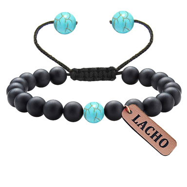 دستبند زنانه لاچو (Lacho) طرح سنگ فیروزه کد BI-3
