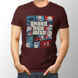 تیشرت فانتازیو (Fantazio) مدل گرند ریک رنگ زرشکی