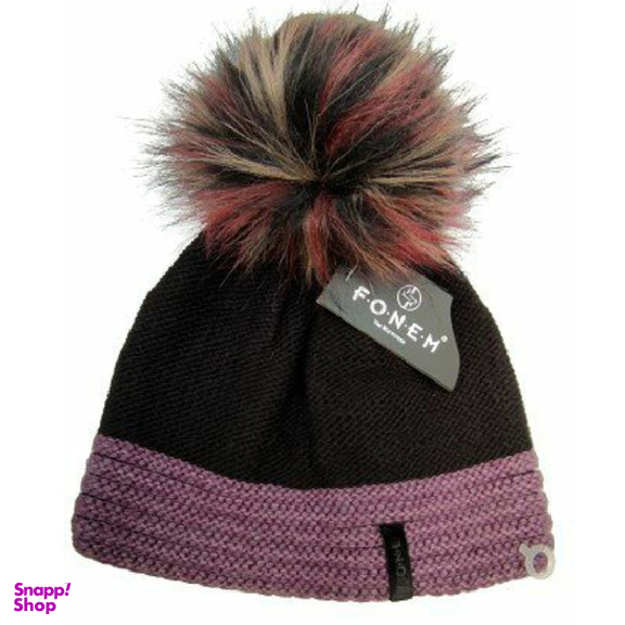 کلاه بافت زنانه فونم مدل پوم دار کد 302