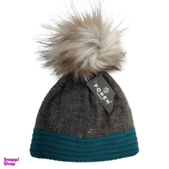 کلاه بافت زنانه فونم مدل پوم دار کد 306