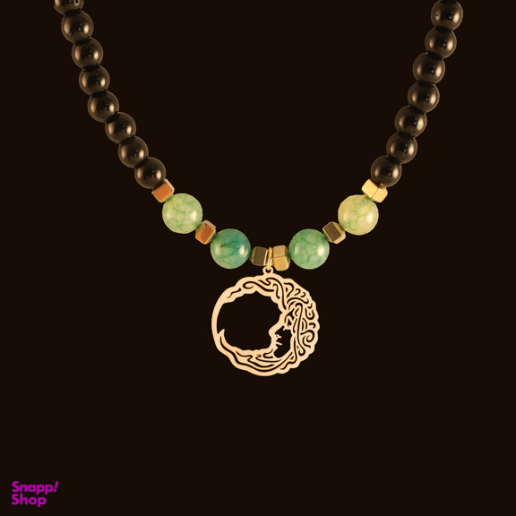 گردنبند طلا 18 عیار زنانه سانا گالری مدل اسلیمی کد D10350