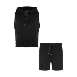 ست تاپ و شلوارک ورزشی زنانه پانیل (Panil) مدل 4076BK