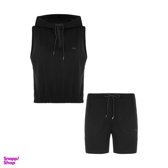 ست تاپ و شلوارک ورزشی زنانه پانیل (Panil) مدل 4076BK