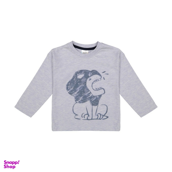 تی شرت آستین بلند پسرانه جی بی جو (Jibijo) مدل 3025 رنگ آبی