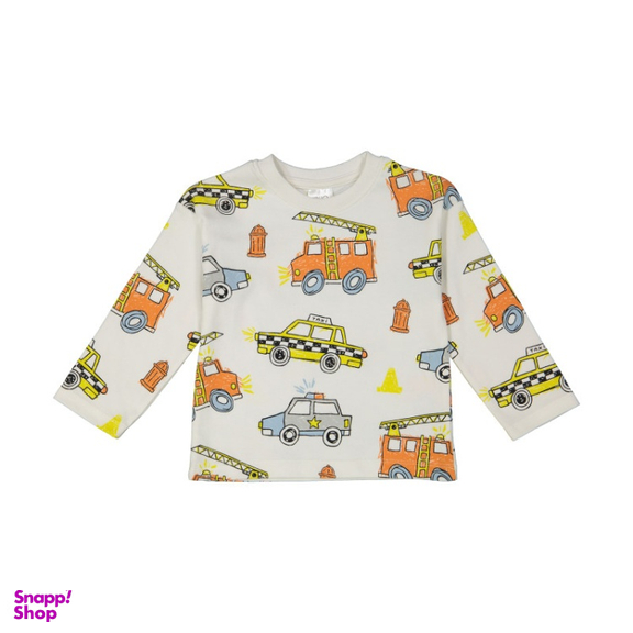 تی شرت آستین بلند پسرانه جی بی جو (Jibijo) مدل Fireman کد 3026