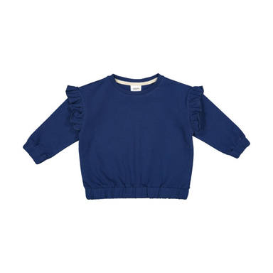 سویشرت دخترانه جی بی جو (Jibijo) مدل چین دار کد 668 آبی نفتی