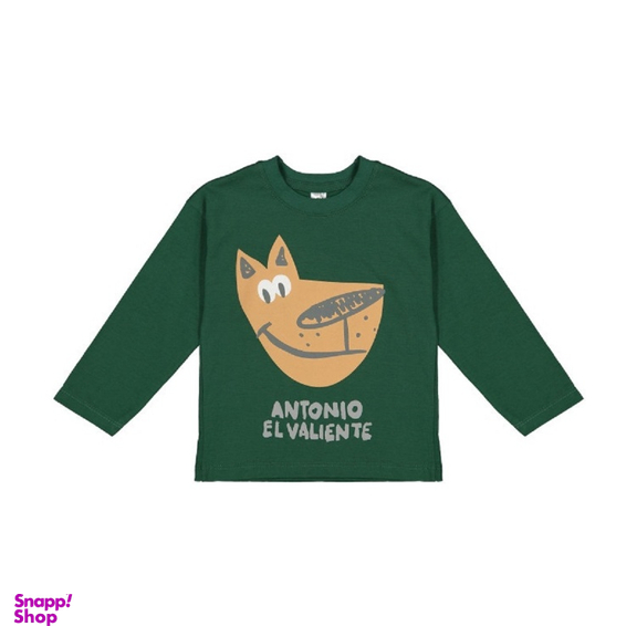 تیشرت آستین بلند پسرانه جی بی جو (Jibijo) مدل 3027 رنگ سبز