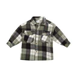 پیراهن بچگانه جی بی جو (Jibijo) مدل Shacket کد 675 رنگ سبز