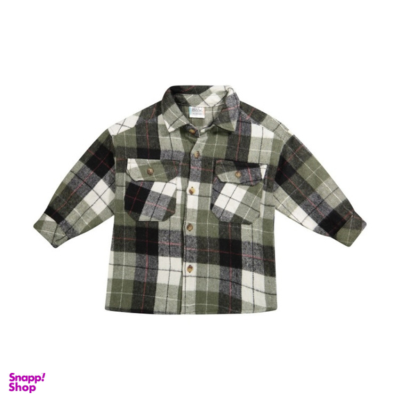 پیراهن بچگانه جی بی جو (Jibijo) مدل Shacket کد 675 رنگ سبز