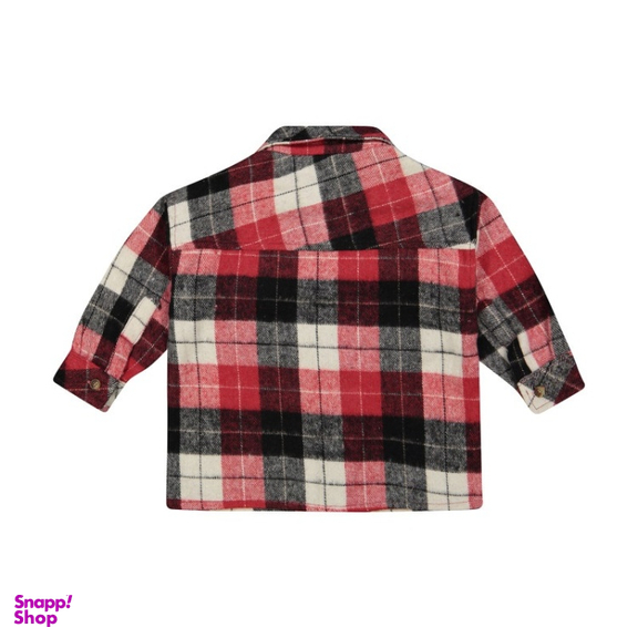 پیراهن بچگانه جی بی جو (Jibijo) مدل Shacket کد 675 رنگ قرمز