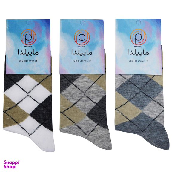 جوراب مردانه ماییلدا (Mayilda) کد 3416-100-1 بسته 3 عددی