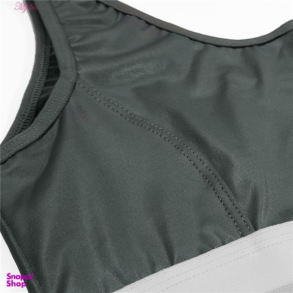 ست نیم تنه و شورت ورزشی زنانه ماییلدا (Mayilda) مدل 3788 رنگ طوسی