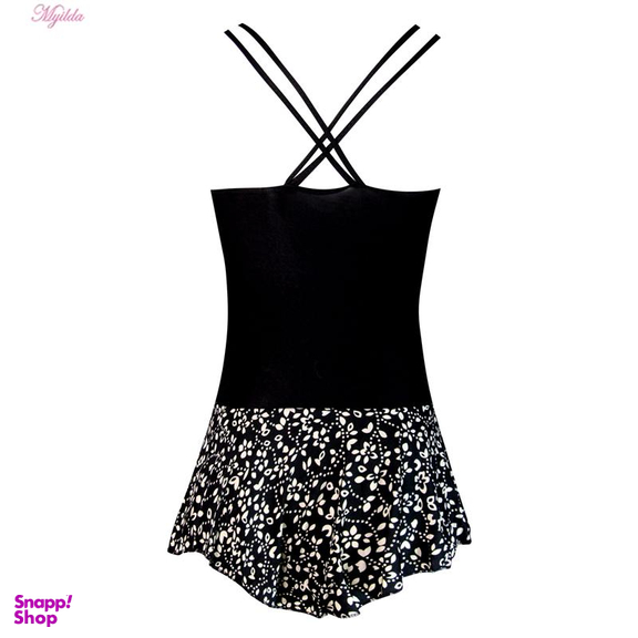 مایو زنانه ماییلدا (Mayilda) مدل دامن دار کد 3794 رنگ مشکی