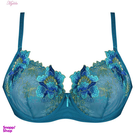 ست شورت و سوتین زنانه کارنا رز (Karena Rose) مدل فنردار کد 3378-2 رنگ آبی