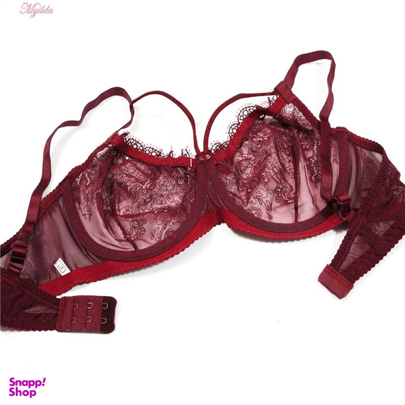 سوتین زنانه کارنا رز (Karena Rose) مدل فنردار کد 3377-14 رنگ زرشکی