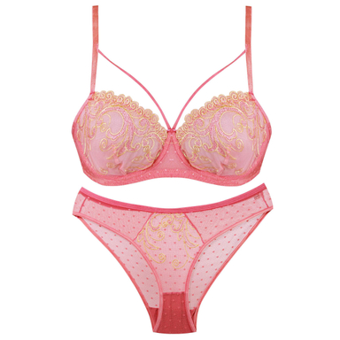 ست شورت و سوتین زنانه کارنا رز (Karena Rose) مدل فنردار کد 3378-13 رنگ صورتی روشن