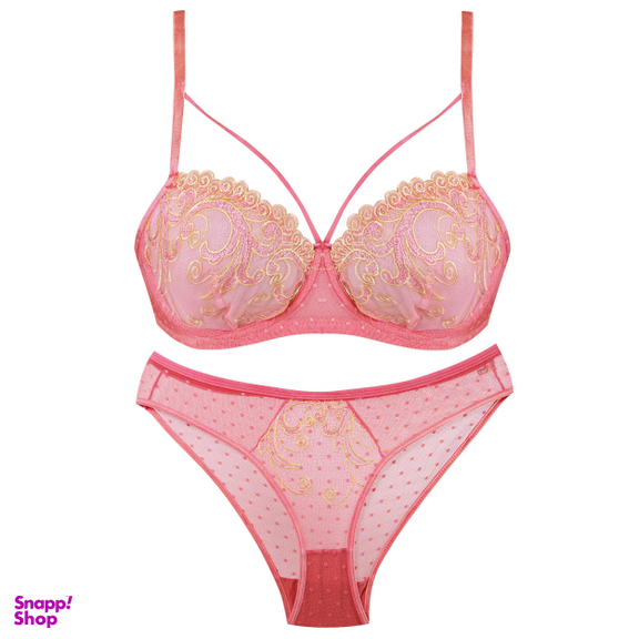 ست شورت و سوتین زنانه کارنا رز (Karena Rose) مدل فنردار کد 3378-13 رنگ صورتی روشن