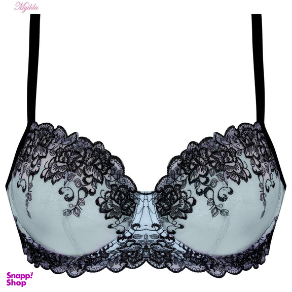 ست شورت و سوتین زنانه کارنا رز (Karena Rose) مدل فنردار کد 3380 رنگ آبی روشن