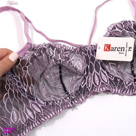 ست شورت و سوتین زنانه کارنا رز (Karena Rose) مدل فنردار کد 3380 رنگ بنفش