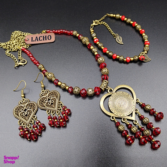 نیم ست زنانه لاچو (Lacho) مدل قلبی کد GG-01