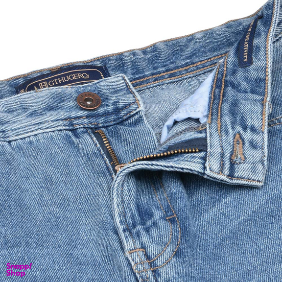شلوار جین رگولار مردانه جی تی هوگرو (GT Hugero) کد 10343 رنگ آبی تیره