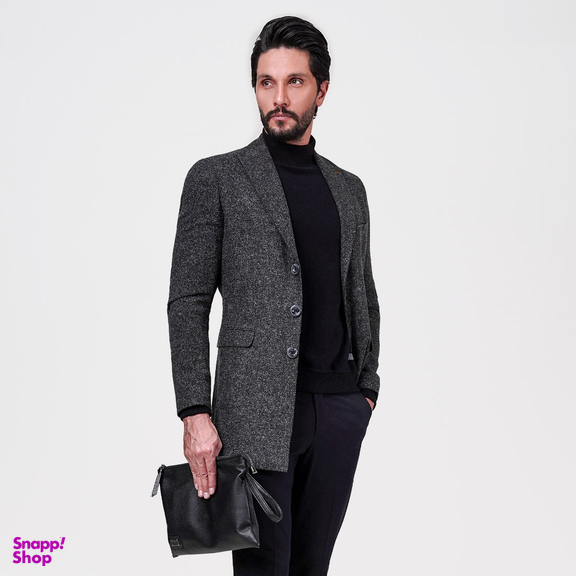 پالتو مردانه جی تی هوگرو (GT Hugero) کد 10113 رنگ طوسی تیره
