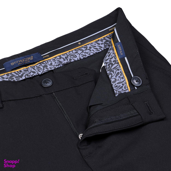 شلوار کتان مردانه جی تی هوگرو (GT Hugero) کد 10139 رنگ مشکی