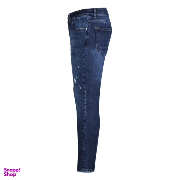 شلوار جین اسکینی مردانه جی تی هوگرو (GT Hugero) کد 10203 رنگ آبی تیره