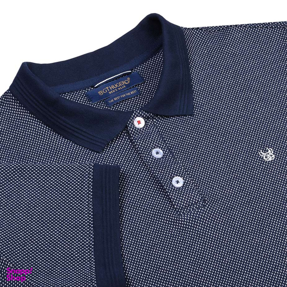 پلوشرت مردانه جی تی هوگرو (GT Hugero) کد 10189 رنگ آبی تیره