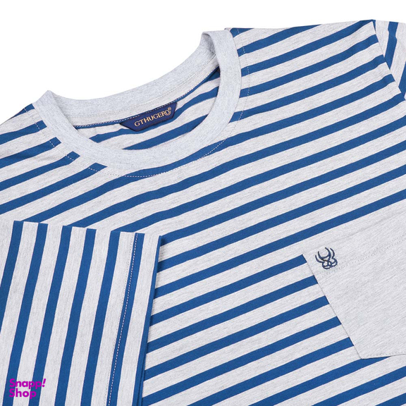 تیشرت مردانه جی تی هوگرو (GT Hugero) کد 10192 رنگ آبی