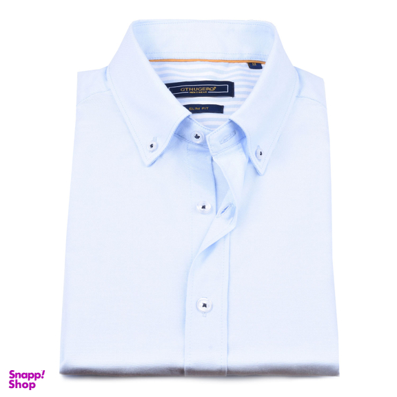 پیراهن آستین کوتاه مردانه جی تی هوگرو (GT Hugero) کد 10187 رنگ خردلی