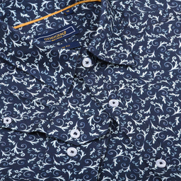 پیراهن مردانه جی تی هوگرو (GT Hugero) کد 10247 رنگ آبی تیره