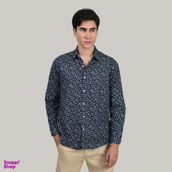 پیراهن مردانه جی تی هوگرو (GT Hugero) کد 10247 رنگ آبی تیره