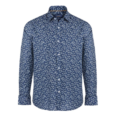 پیراهن مردانه جی تی هوگرو (GT Hugero) کد 10247 رنگ آبی تیره