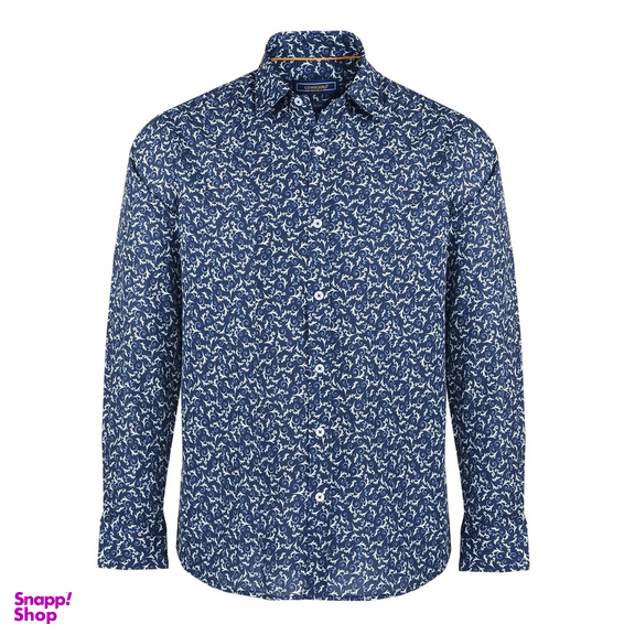 پیراهن مردانه جی تی هوگرو (GT Hugero) کد 10247 رنگ آبی تیره