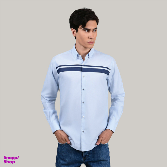 پیراهن مردانه جی تی هوگرو (GT Hugero) کد 10234 رنگ آبی روشن