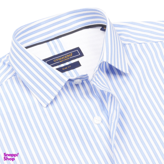 پیراهن مردانه جی تی هوگرو (GT Hugero) کد 10257 رنگ آبی یخی